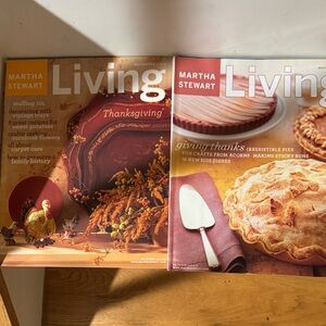 Martha Stewart Living Thanksgiving Cookbook Set in Orange and Red